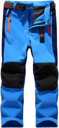 Kids Waterproof Hiking Ski Snow Pants - Warm Insulated Stretch