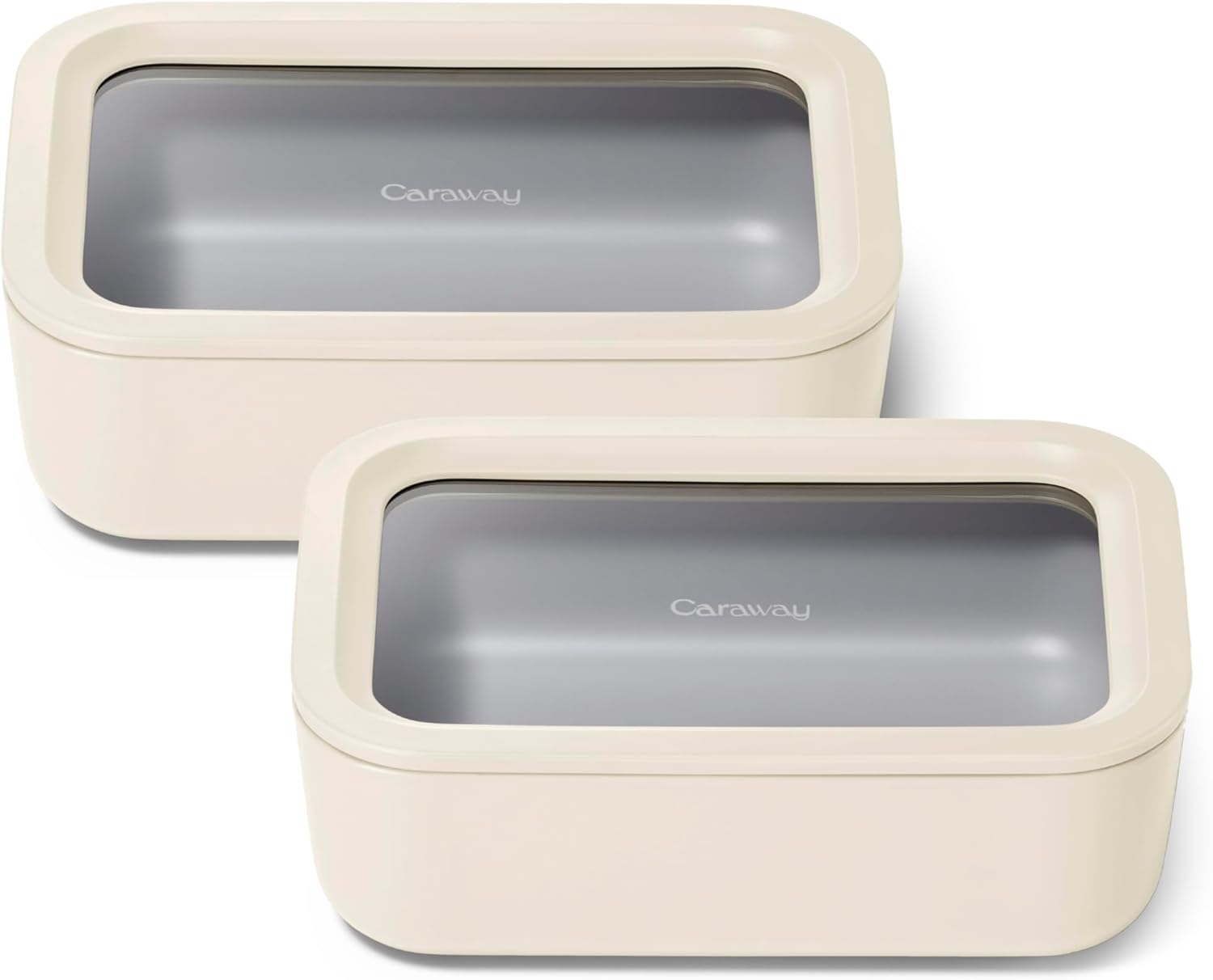 Caraway 2pc Glass Food Storage Set - Non Toxic & Stylish
