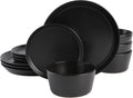 Gibson Soho Lounge Sofia Coupe 12-Piece Stoneware Set - Modern Service