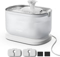 Cat Water Fountain Stainless Steel Tray 2.5L - Quiet, Easy Clean