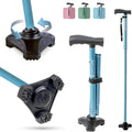 HurryCane Foldable Walking Cane with T Handle for Men and Women