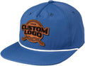 Custom Leather Patch 5 Panel Grandpa Rope Hat for Men - Engravable