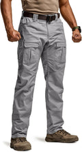 CQR Men's Flex Ripstop Tactical Pants for Men - Stretch, Water