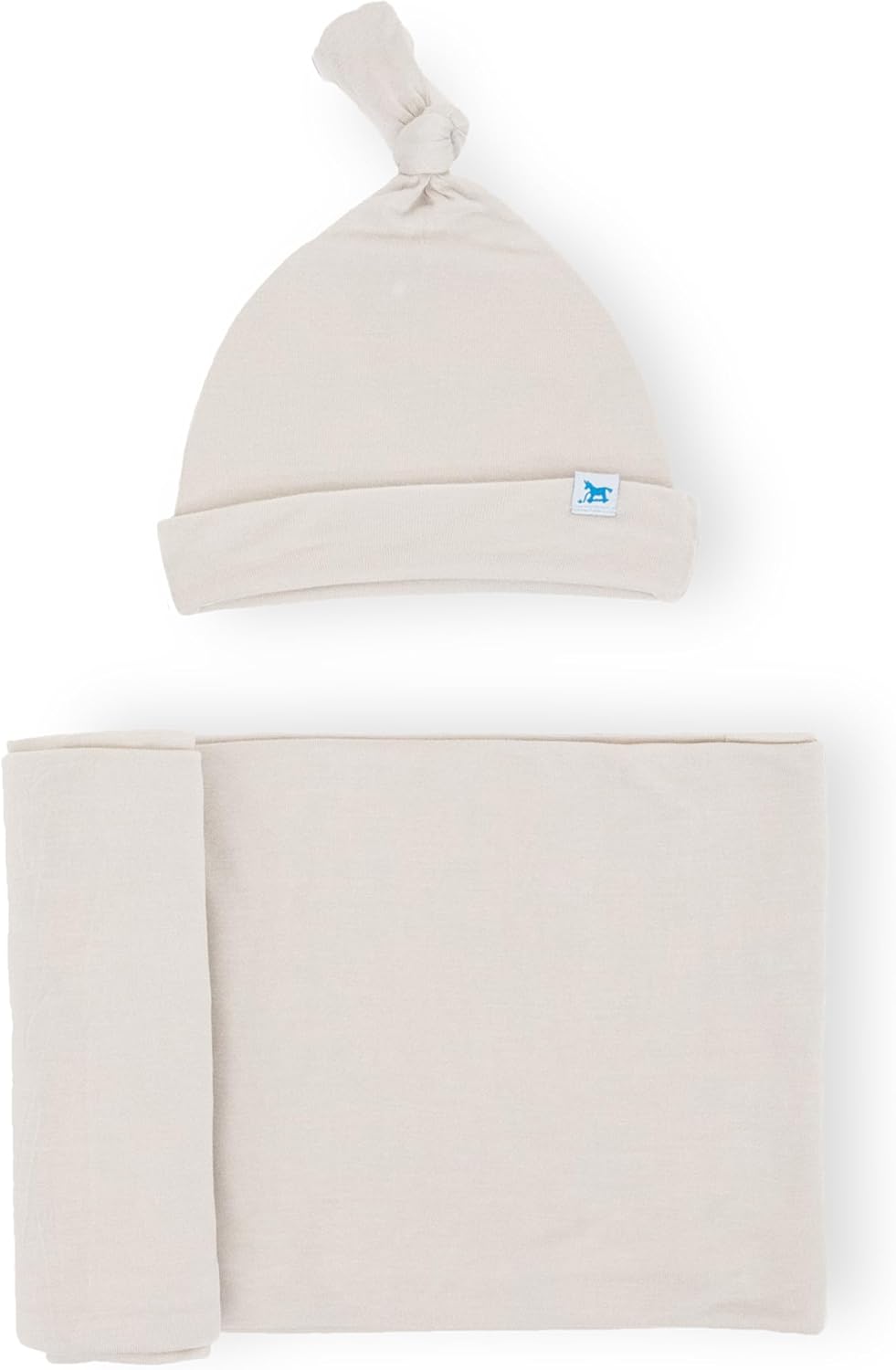 Little Unicorn Premium Stretch Knit Swaddle & Hat Set for Newborns