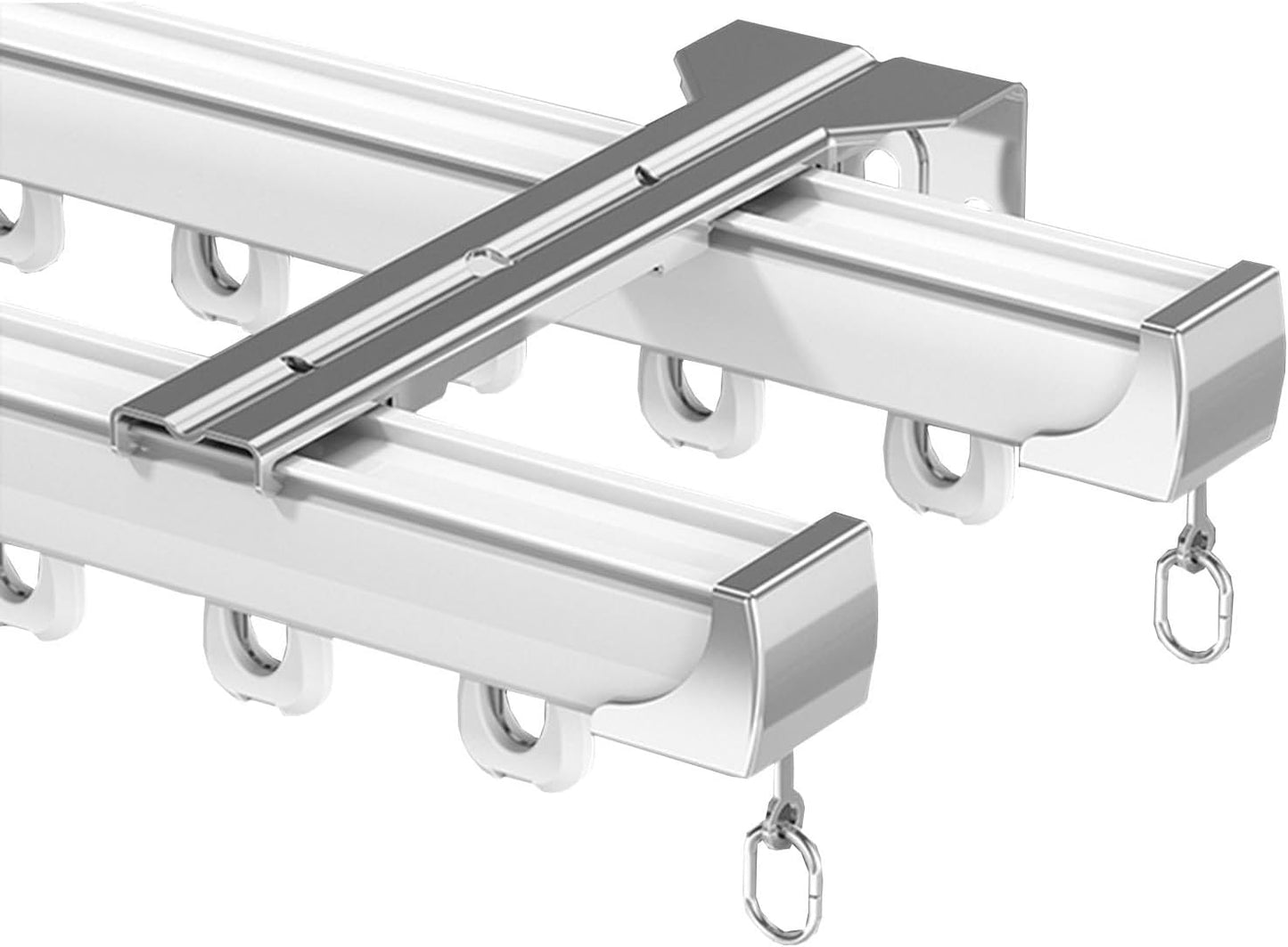 Silent Double-Track Curtain System for Heavy-Duty Privacy