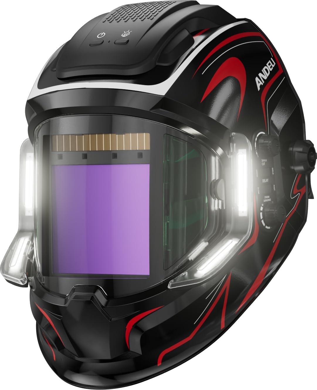 ANDELI Welding Helmet with Panoramic Large Viewing Screen