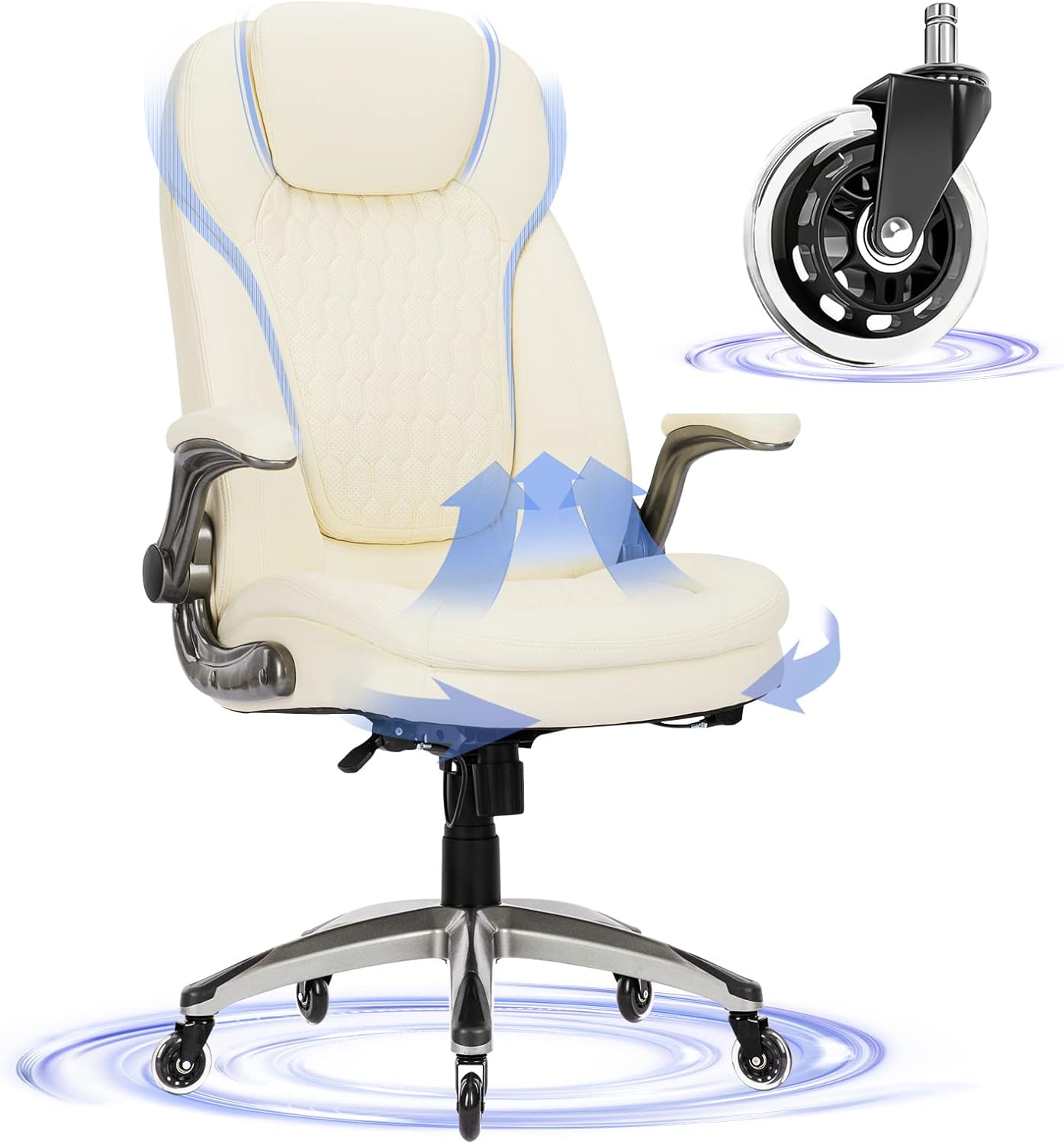 Executive Office Chair with Ergonomic Design for Comfort