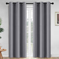Yakamok 84 in Length Grey Blackout Curtains - Thermal Room Darkening