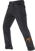TACVASEN Men's Winter Work Pants Fleece Lined Tactical Cargo - Warm
