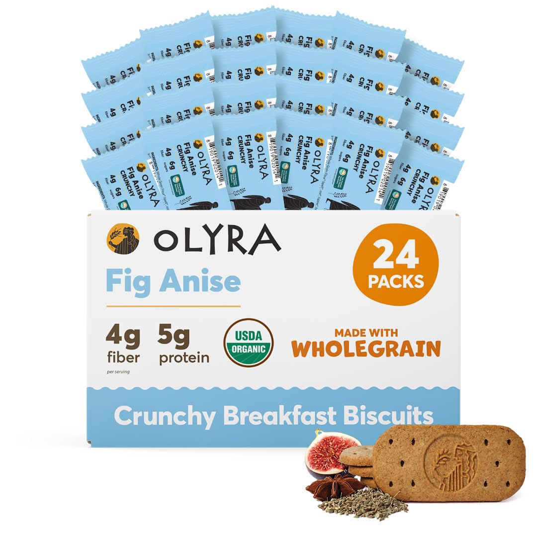 Olyra Organic Breakfast Biscuits - Fig Anise Healthy Snacks