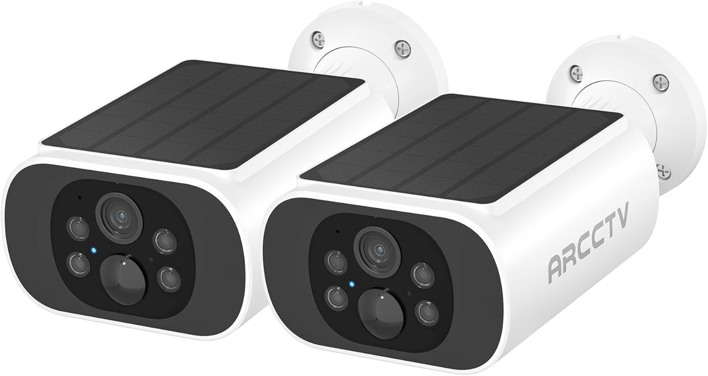 Solar Security Camera Outdoor Wireless with 4MP Ultra HD Quality