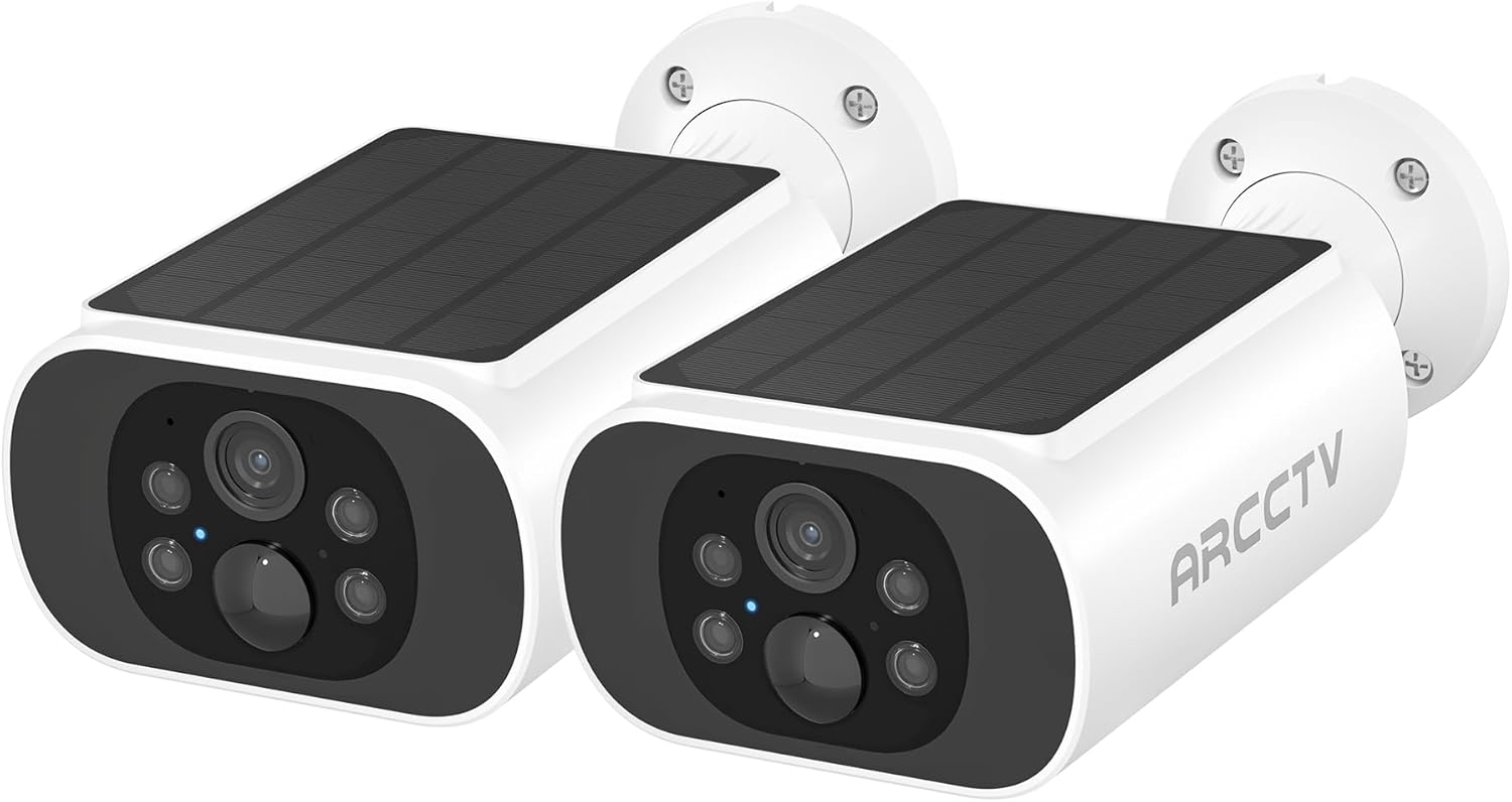 Solar Security Camera Outdoor Wireless with 4MP Ultra HD Quality