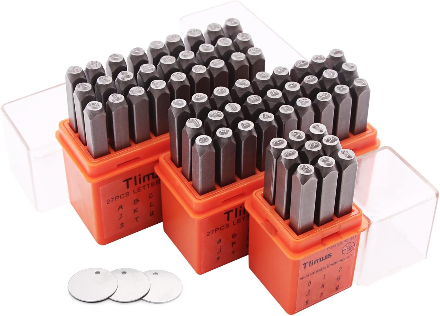 63 PCS Metal Stamping Kit for Jewelry, Wood, and Leather Crafting