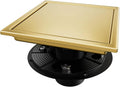 Square Shower Drain Gold 6 in Tile-Insert Cover - Durable Drain