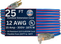 US Wire 12/3 25-Ft SJEOW Cold Weather Extension Cord - Lighted Plug