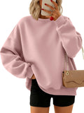 Trendy Queen Oversized Crewneck Sweatshirt for Women - Comfy Warm Fit