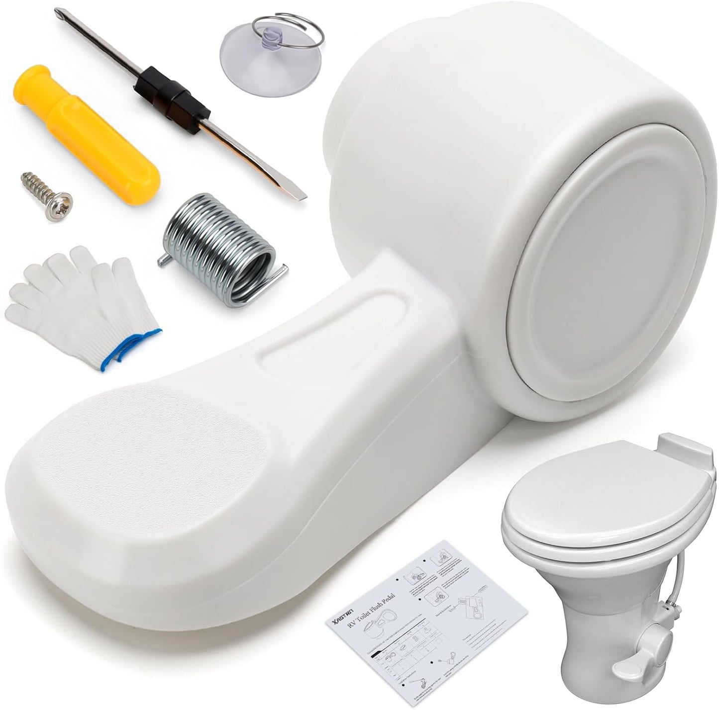 Xastro Upgraded RV Toilet Flush Pedal Replacement Kit for Dometic