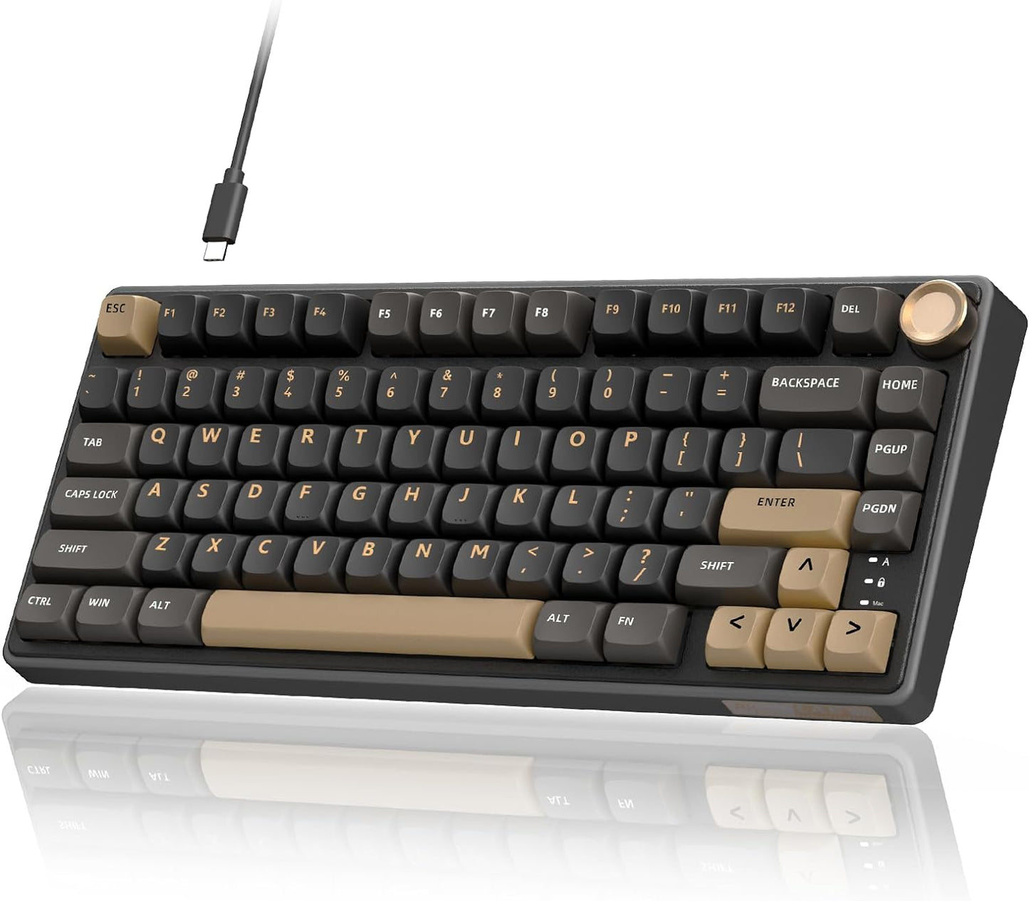RK ROYAL KLUDGE R75 75% Mechanical Gaming Keyboard: Hot Swappable Silver Switch