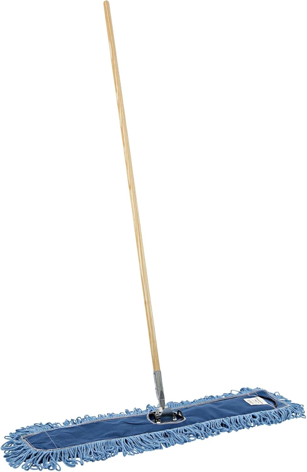 Looped-End Dust Mop Kit with Metal/Wood Handle for Easy Cleaning