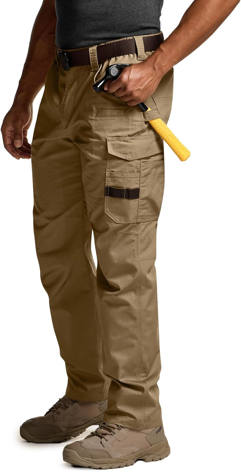 CQR Men's Quick Dry Work Pants for Tactical Outdoor Activities