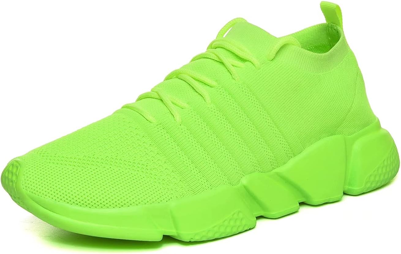 GSLMOLN Mens Womens Fashion Sneakers Slip on Ultra-Sock Knit