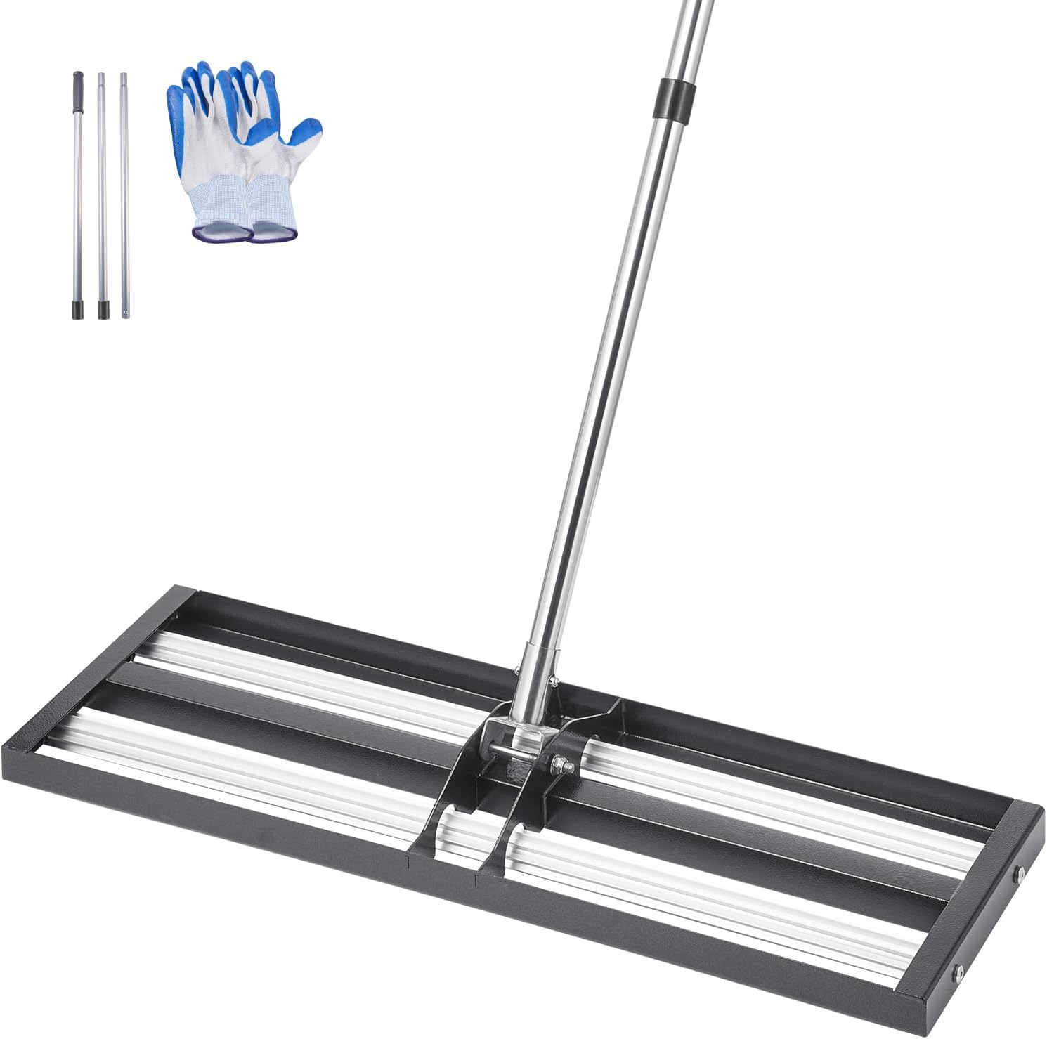 VEVOR Lawn Leveling Rake with Roller for Effortless Yard Care
