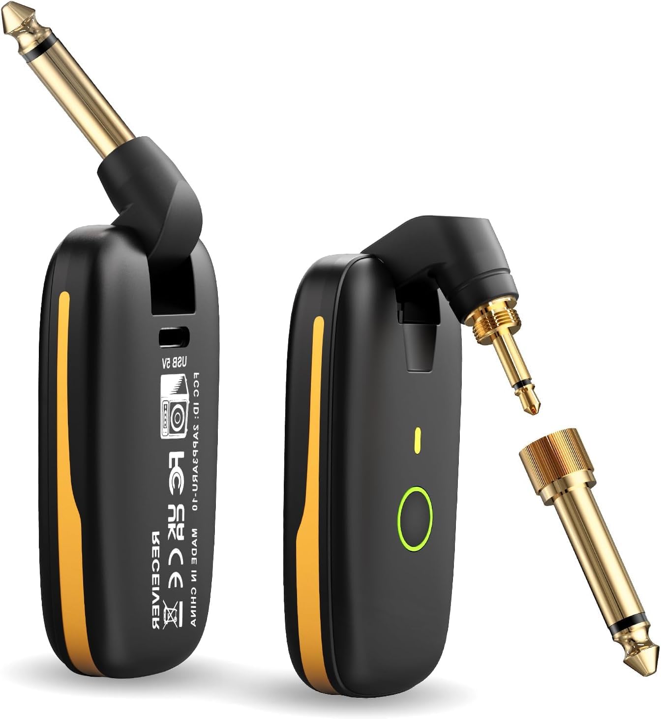 Wireless Guitar System with UHF Transmitter and Receiver