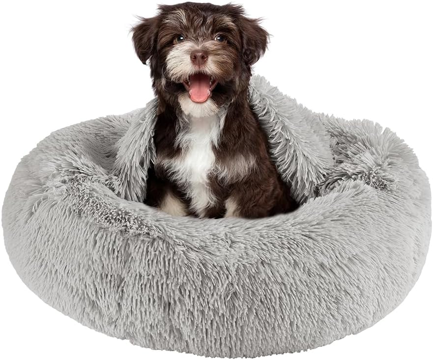 Friends Forever Luna Donut Cat Bed Cave for Cozy Indoor Pets