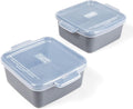 Souper Cubes Stoneware 5in x 5in Small Ceramic Baking Dish Set