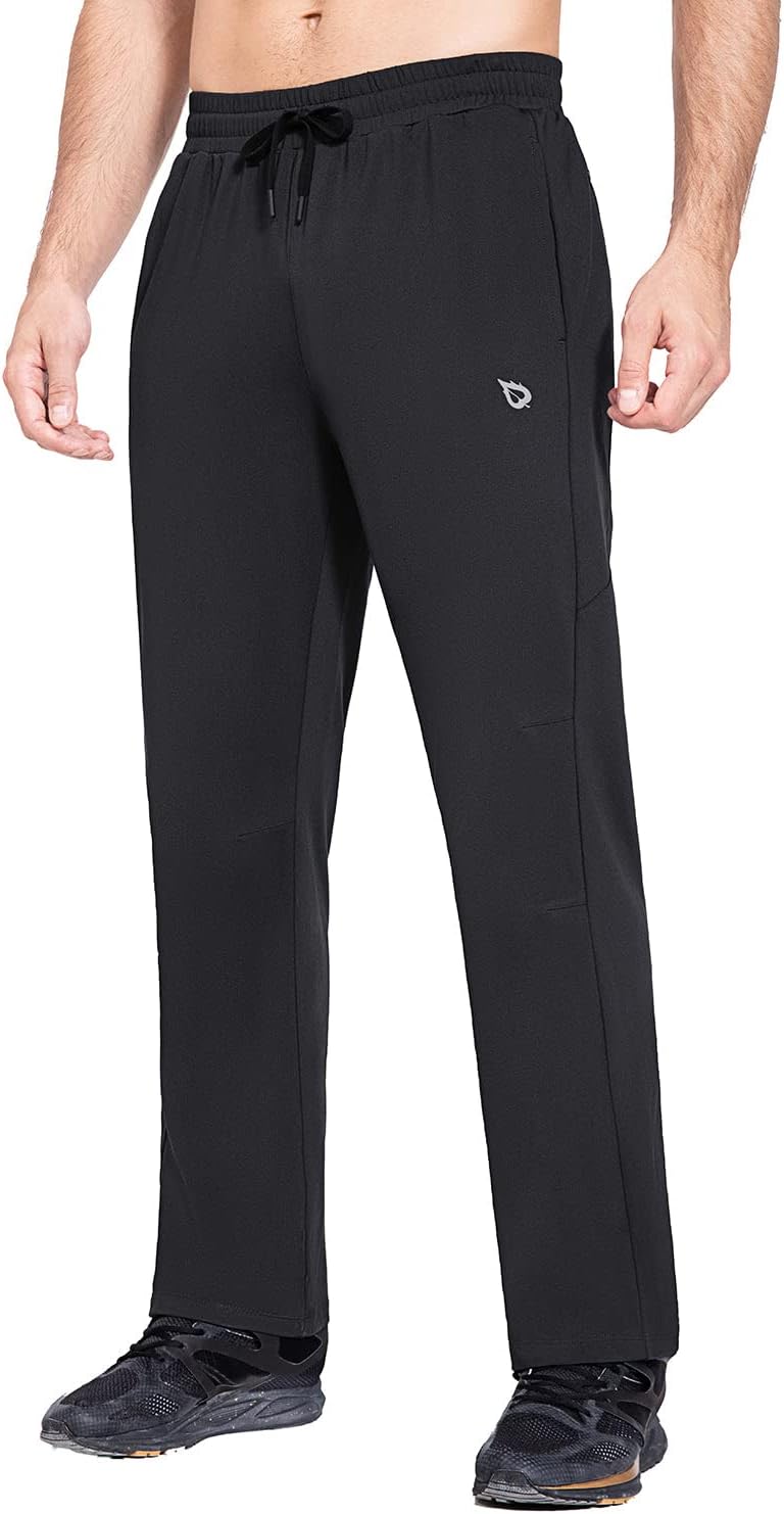 Baleaf Men's Fleece Lined Water Resistant Pants for Winter Comfort