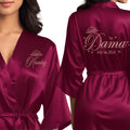 Mis Quince Anos Robes - Personalized Satin Quinceanera Robe 26