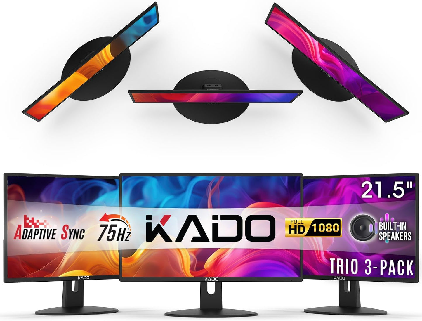 Immersive Viewing: Kado 22 Triple Monitor Setup