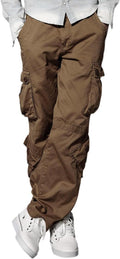 Match Men's Wild Cargo Pants Regular Fit - Durable Cotton Twill
