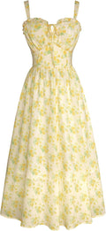 Scarlet Darkness Summer Dresses for Women Floral Corset Dress