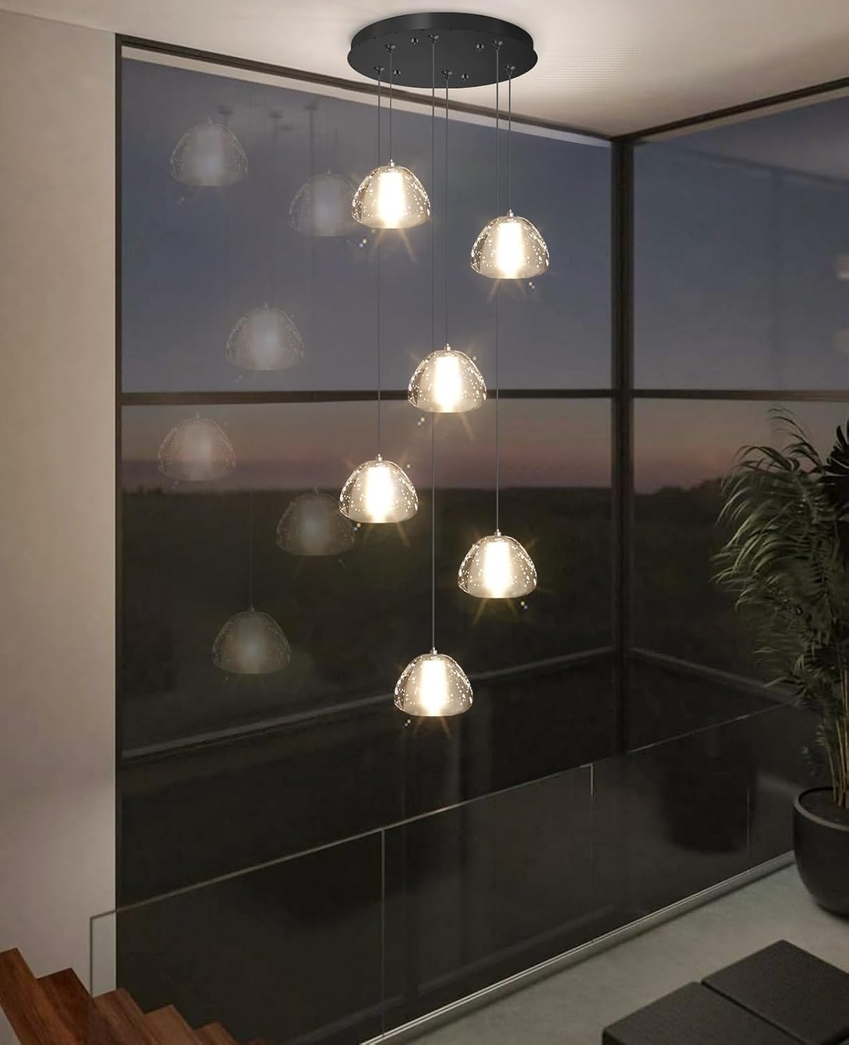 6-Lights Modern Crystal Chandelier for Stylish Home Decor