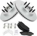 TRQ Front Brake Pad & Rotor Kit Compatible with Ford F-150 - Quiet