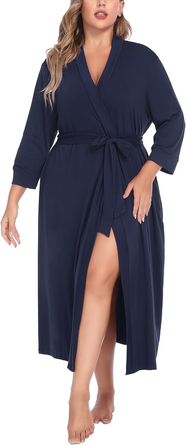 IN'VOLAND Womens Plus Size Kimono Robes for Ultimate Comfort