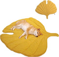 FUNNY FUZZY Leaf Dog Blanket Mat 50x45 in - Cozy, Double-Sided Comfort