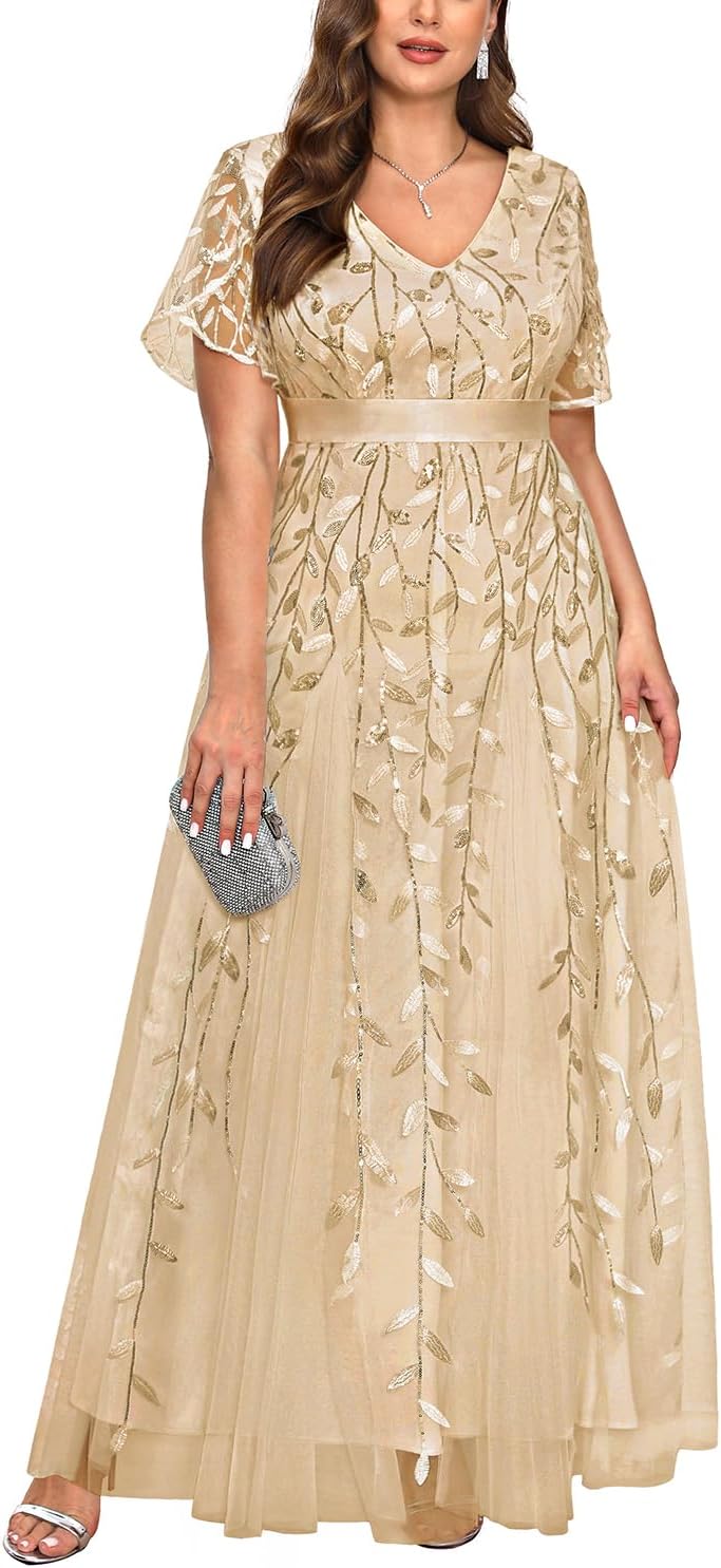 Plus Size Formal Dresses for Evening Gowns and Weddings
