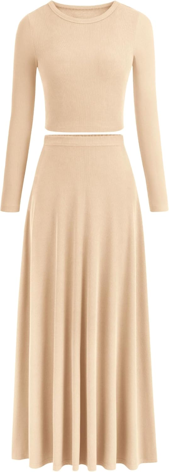 PRETTYGARDEN Women Fall Spring 2 Piece Outfits for Casual Style