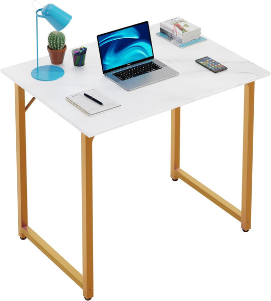 32 Inch Computer Desk with Metal Frame for Home Office Use