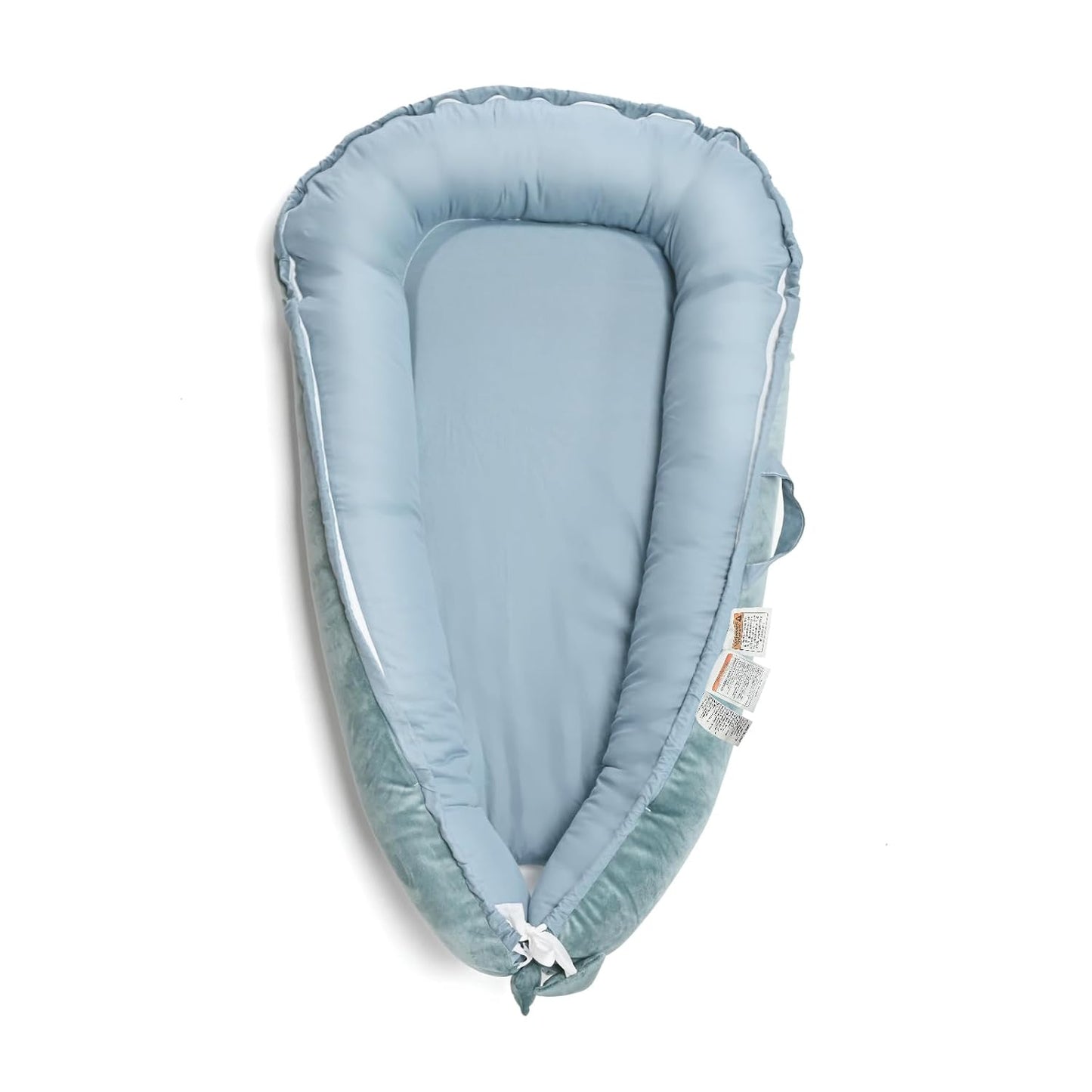 Ultra Soft Baby Lounger - Velvet & Cotton, Adjustable, Portable, Green