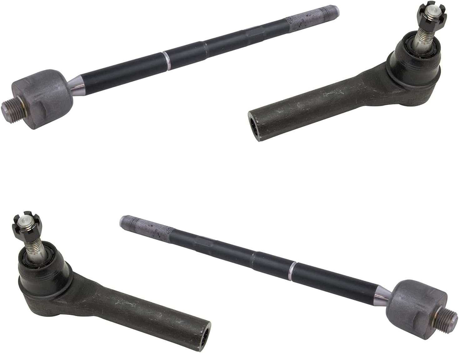 TRQ Front Steering Tie Rod End Kit Set for Silverado Tahoe Yukon