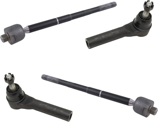 TRQ Front Steering Tie Rod End Kit Set for Silverado Tahoe Yukon