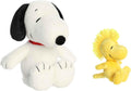 Aurora Peanuts Floppy Legs Plush Bundle - Snoopy 12in & Woodstock
