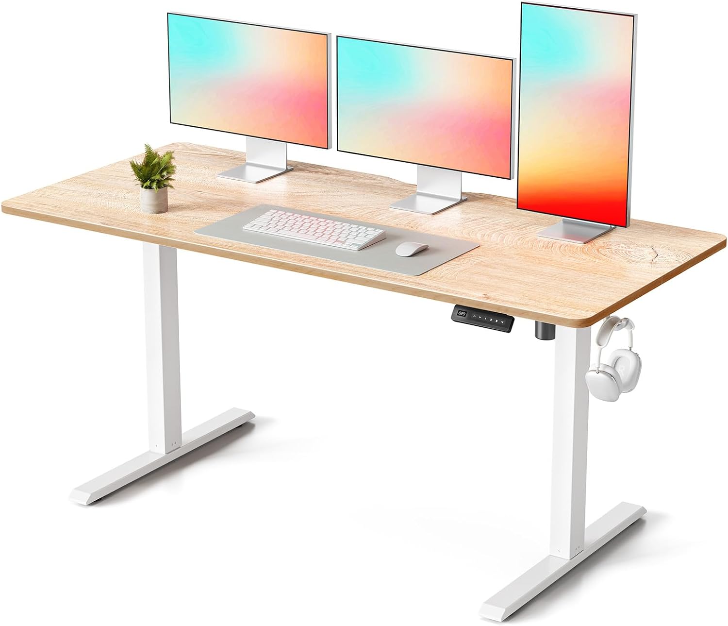FEZIBO Standing Desk Electric Height Adjustable for Comfort