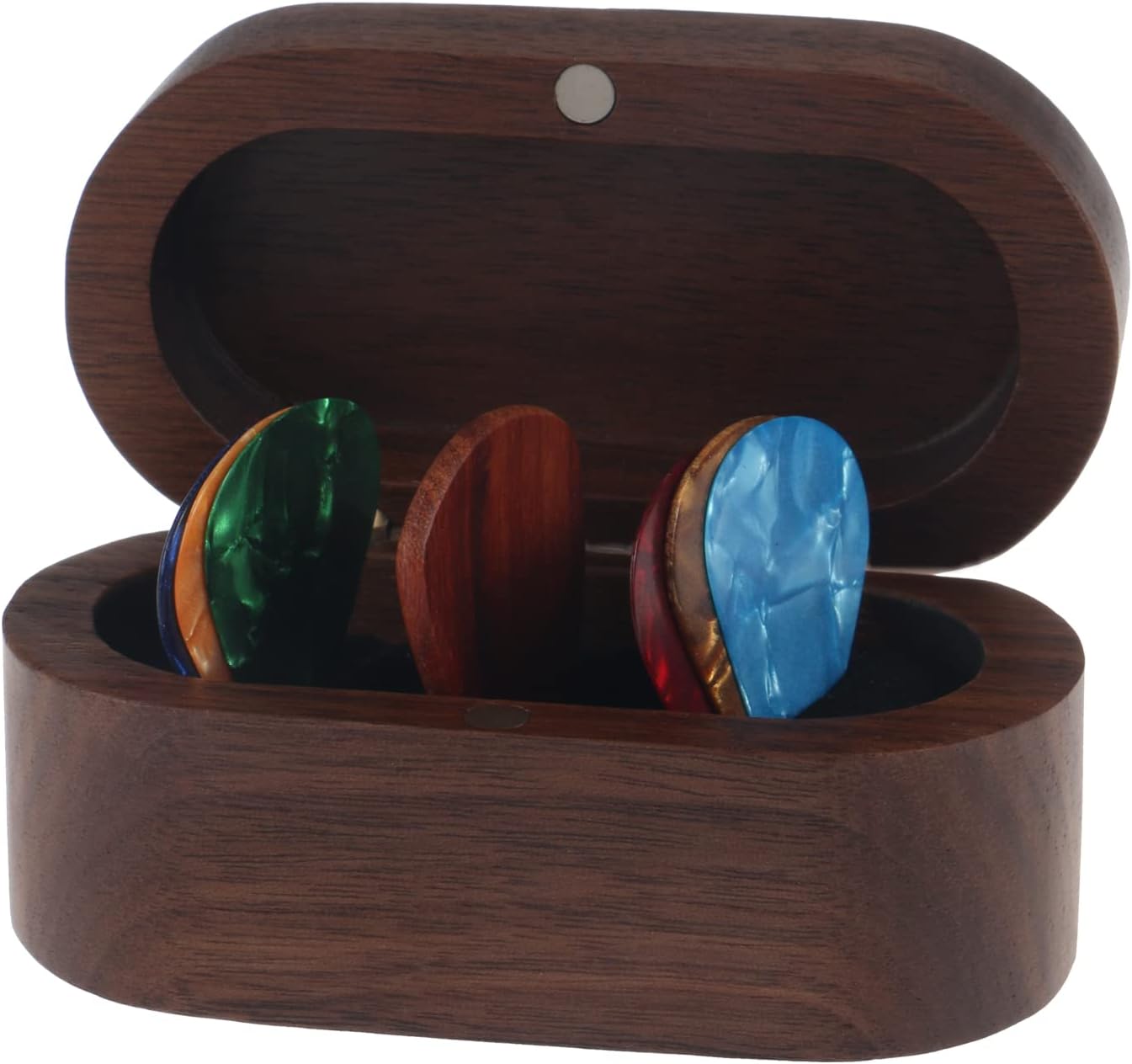 Premium Walnut Guitar Pick Holder Set: MYLYWOO