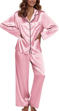 Ekouaer Pajamas For Women Silk Satin 2-Piece Set - Soft, Breathable