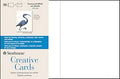 Strathmore Creative Cards with Envelopes, Fluorescent White Deckle