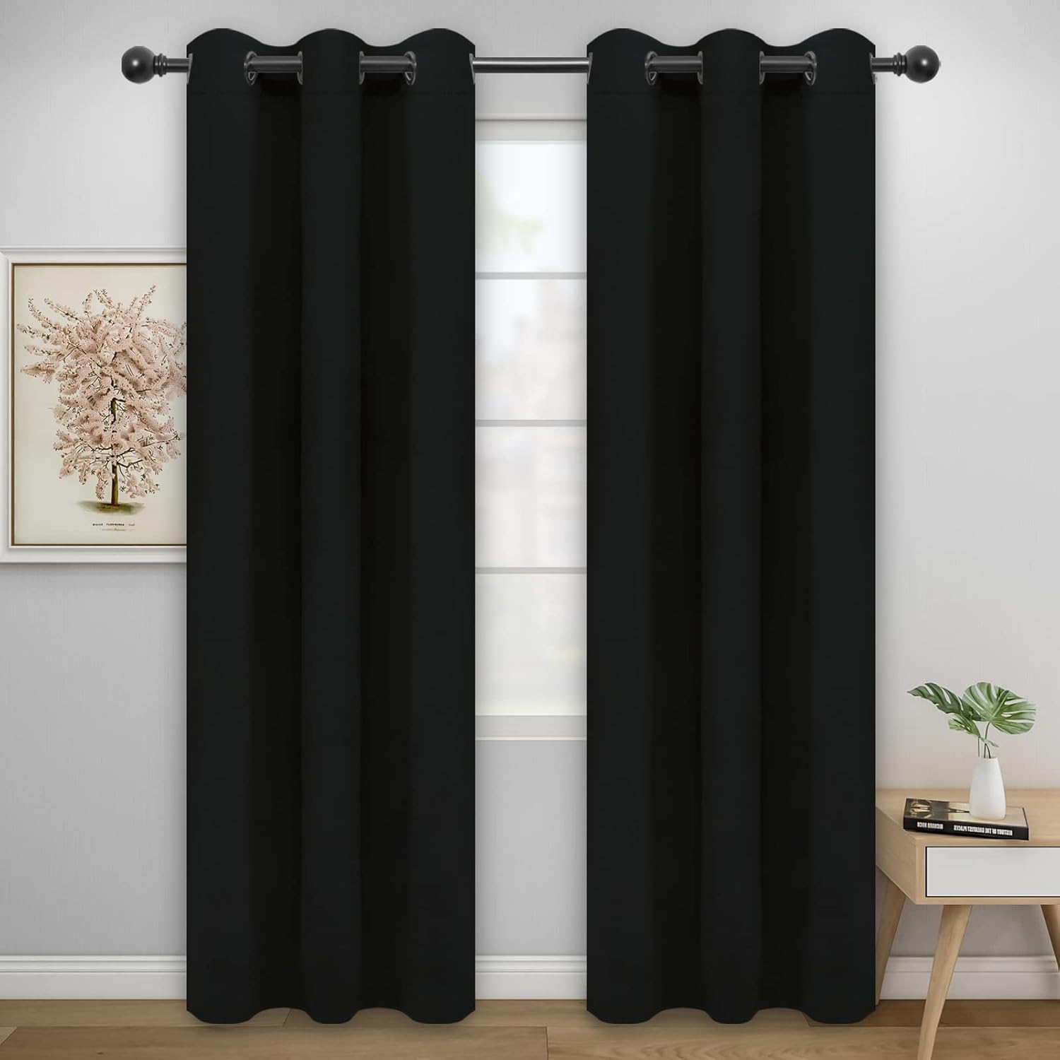 Easy-Going Blackout Curtains for Bedroom and Living Room Use